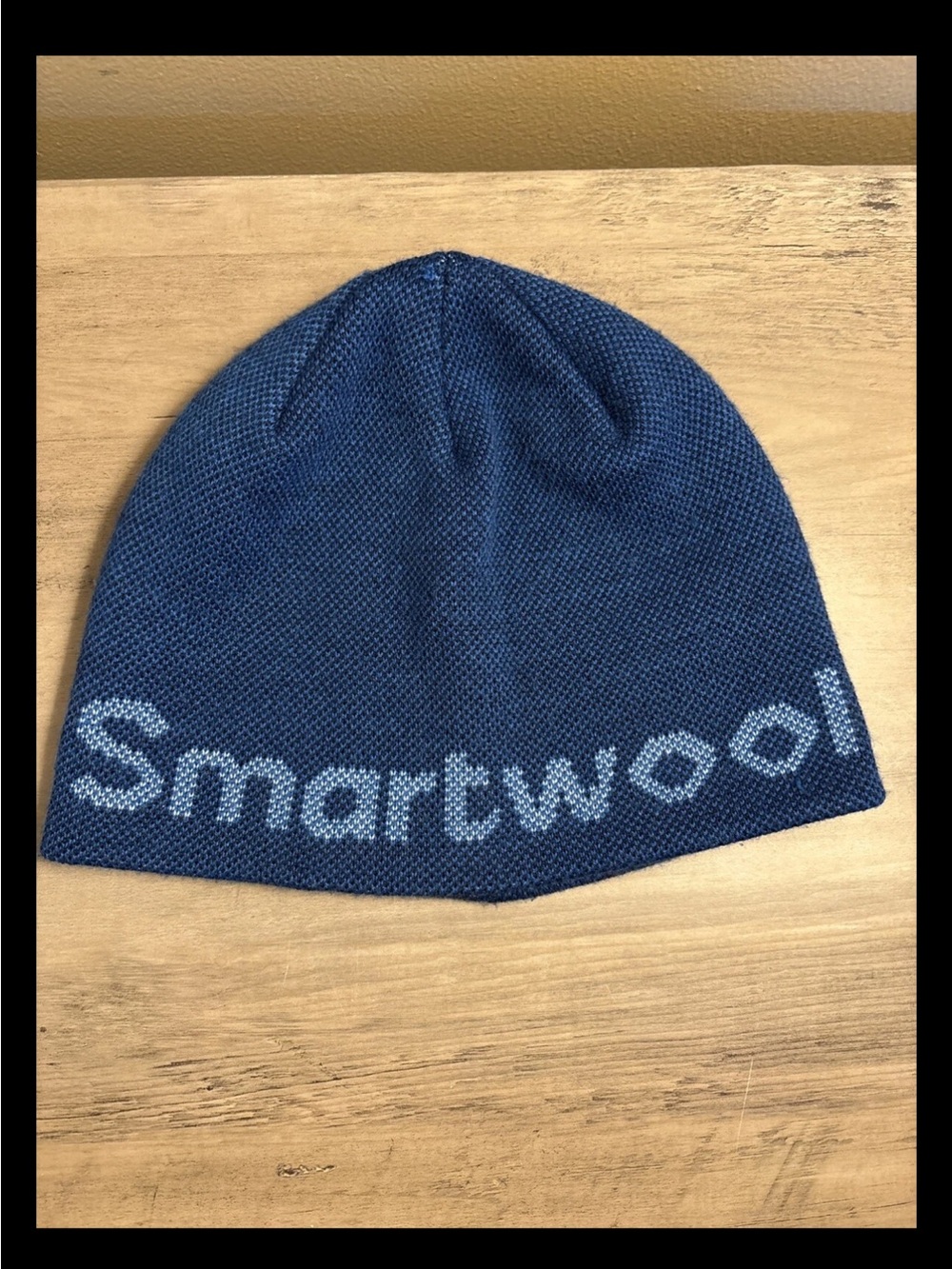 Blue Smartwool Winter Hat Beanie Wool